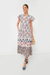 Navy Paradiso V Neck Maxi Dress